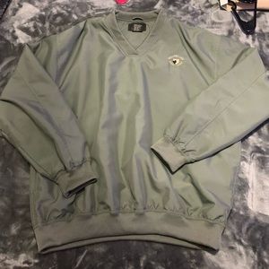 Grey windbreaker